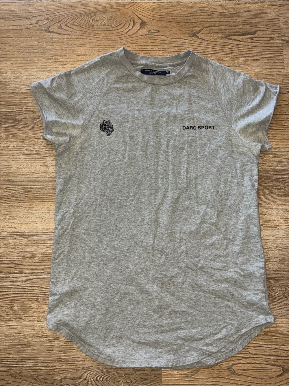 Darc Sport Gray Crewneck Tee with Chest Logo